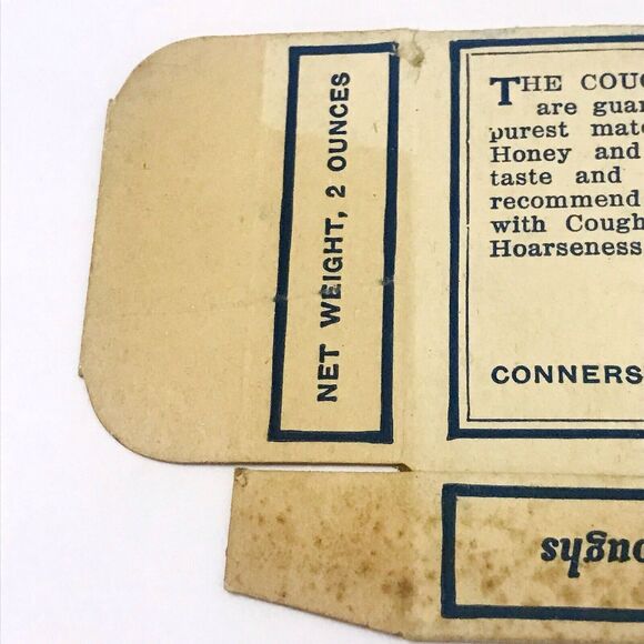 C.W. Jessops Antique Cough Drops Box RARE Drug Pharmacy Paper Advertising - Picture 10 of 14